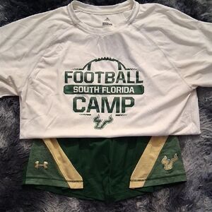 adidas Kids Football Camp Tee - White and Green